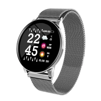 W8 Smartwatch Dip67 Fitness Srdeční Frekvence Spát Trakcer Zpráva Připomenutí Alarm Pessormeter Vodotěsné Silikagel Náramek