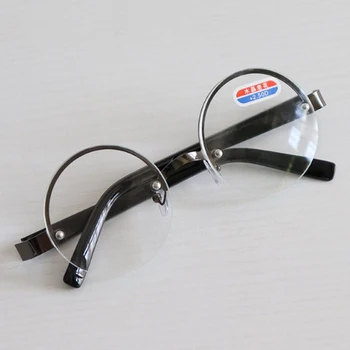 Imwete Kov Půl Rám Brýle na Čtení Ženy Módní Kulatý Dalekozrakosti Brýle pro Muže Vintage Presbyopickém Brýle