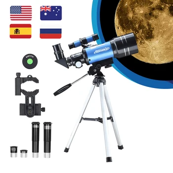 AOMEKIE 30070 Teleoscope W/ Stativ Držák 3X Barlow Čočky, High Power Monokulární pro: Panoramata Měsíc Sledovat Dítě Začátečník Dárek