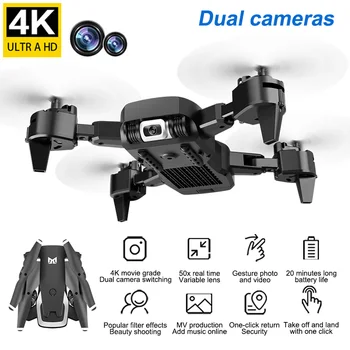 Mini 4k Dron Profesionální Duální Kamera, Wi-fi Fpv Hd Smart Drone Sledovat 20 Minut Drone Rc Quadcopter Venkovní Hračky Nové