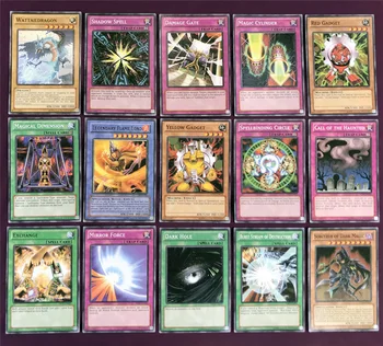 NOVÉ Yugioh 66pcs Set s Box Karetní Hra Bitvy Card Full Flash Magic Trap Card 66 Listů Hračky pro Chlapce
