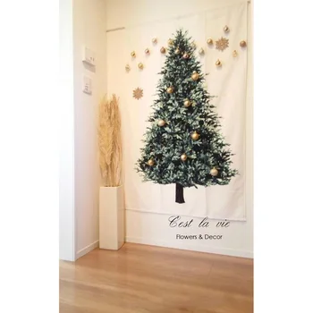 Vánoční Strom Zelený Gobelín Domů makramé zdi visí Hadříkem Vysoce Kvalitní pozadí Látkové Vánoční Domácí Dekorace