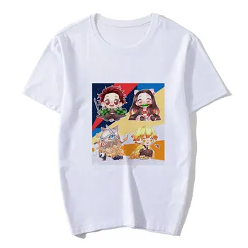 Letní módní Harajuku Kawaii Demon Slayer T Shirt 2020 Ženy, Dívka Legrační T-shirt Démona Čepele Tričko Kimetsu Č. Yaiba Estetické