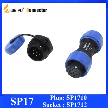 Původní Weipu SP17 Konektoru 2 3 4 5 7 9 10 Pin Dokovací Konektor Samice Samec Přední uchycení Zásuvky Dust Cap SP1710/S* & SP1712/P*