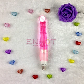 2016 min růžové dildo pro vagíny a anální Sex stroj přílohu sex hračka simulace dildo pro lásku stroj ENHOT-C-21-transparentní růžová