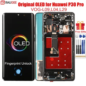 Displej pro Huawei P30 Pro Původní OLED LCD Displej 10 Dotykových Bodů Digitizer Náhrada za P30 P 30 Pro Screen Testováno