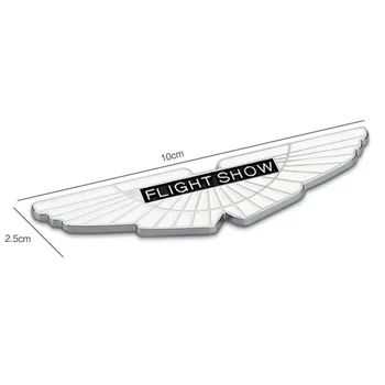 Nové Zlaté Letu Show Křídla Kovový Znak Odznak Car Styling 3D Nálepka Auto v Pohodě Exteriéru Kufr Logo pro Montáž Aston Martin