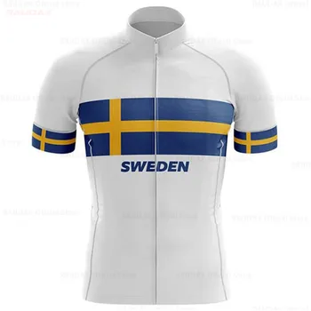 2020 Švédsko Pánské Cyklistický Dres Pro Team Letní Cyklistické Oblečení, Rychlé Sušení, Závodní Sport, Košile Mtb Cyklistické Dresy Jednotné