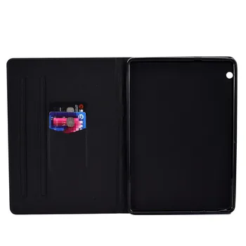Wekays MediaPad T5 Případě Karikatura Kůže Případě Fundas Coque Pro Huawei MediaPad T5 10 AGS2-W09/L09/L03 10.1 palcový Tablet Pouzdro