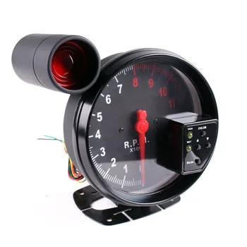 KET 5 Palcový Auto RPM 11000K Otáčkoměr digitální 7Color LED Podsvícení rpm Shift Light meter pro 1-10 válců motoru vozidla