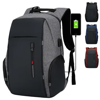 Muži anti theft USB Notebook Batoh Školní Cestovní Tašky vodotěsné Business 15.6 16 17 palcový notebook batoh ženy mochila