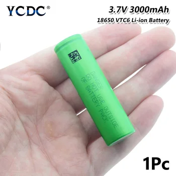 18650 Lithium Baterie Li-ion NÁS 18650 3000mAh VTC6 3.7 V Power Bank Světlomet RC Vhodné pro hračky, svítilny, dálkové ovládání baterku