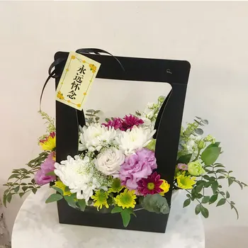Klasický Papír, Obalový Materiál, Kreativní Květina Taška Dárková Krabice Vodotěsné Aranžování Květin Přenosný Box Dekorace Boxy