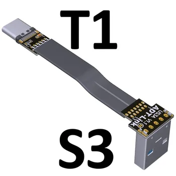 USB 3.0 Typ-A Samec na USB3.1. Typ C Samec Nahoru/Dolů Úhel USB Dat Sync A nabíjecí Kabel typu c Kabel, Konektor adaptéru FPC FPV Byt