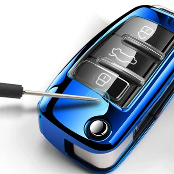 Nové Měkké TPU Kompletní Kryt Klíče od Auta ochranné Pouzdro Pro Audi C6 A7 A8, R8 A1 A3 A4 A5 Q7 A6 C5 Auto Držák Příslušenství Shell klíčenka
