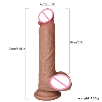 Kůže pocit Realistické Dildo měkké Kapalina Může nosit Obrovské Velký Penis S přísavkou Sexuální Hračky pro Ženy, Ženské Masturbace umělé penisy