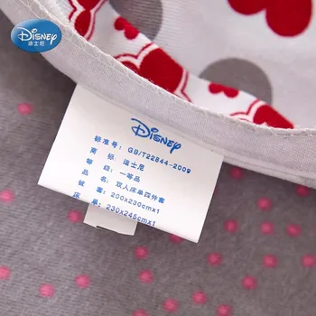 Disney Mickey Mouse 3D Tisk Ložní prádlo Set Pruhované Kostkované ložní prádlo pro Děti, Dospělé Ložnice Dekor Peřinu Sady č. Qulit