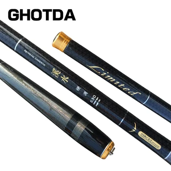 GHOTDA Stream Rybářský Prut Carbon Fiber Teleskopický Rybářský Ruku Tyč Ultra Lehké Ultrajemné lov Kaprů