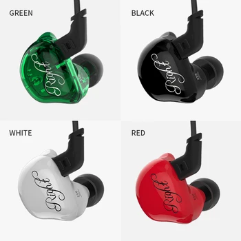 KZ ZSR Šest Řidičů V Ear Sluchátka Kotvy & Dynamic Hybrid Gaming Headset, hi-fi Bass Šumu Sluchátka pro telefon