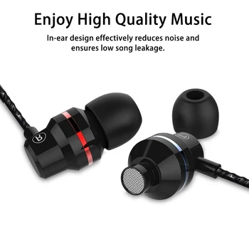 Profesionální Kovové In-Ear Sluchátka Heavy Bass Music Headset Sluchátka Pro Xiaomi PocoPhone F1 Telefonu Sluchátka