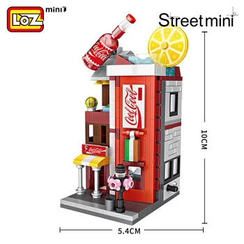 LOZ Diamond Mini Bloky, Výhled na Město Scénu, kavárny, Maloobchodní prodejny, Architektury, Modely A Stavební Kvíz Vánoční Hračky pro Děti