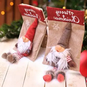 2018 Nordic Santa Claus Dárkové Tašky Karikatura Vánoční Panenka Dekorace Vánoční Dárková Taška Dekorace XmasSupplies 2 Styl