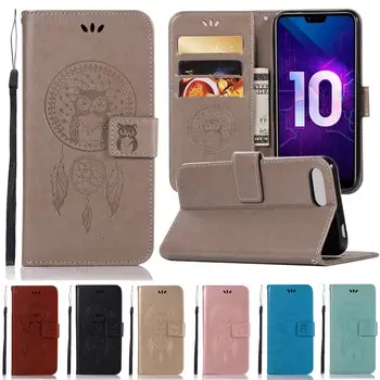 Pro Huawei Honor 10 Flip Case Kožené Peněženky Telefon Pouzdro Pro Huawei Honor 10 Kryt Případu Stojan + Držitele Karty Telefon Bag Honor10 9 8