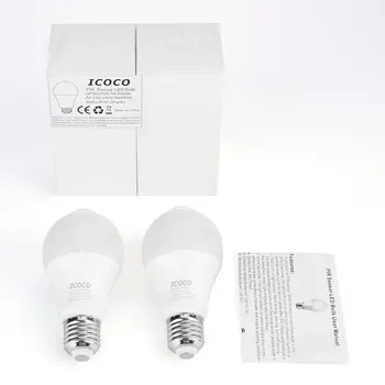 2ks 7W PIR Snímač Pohybu LED Světla Žárovky je Studená Bílá E26 Infračervený Senzor, Automatické zapnutí/Vypnutí Noční Osvětlení pro Garáže, Chodba, Šatna