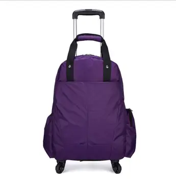 Cestovní batoh Trolley bag kola, zavazadlové tašky pro Ženy, Batoh Trolley 20 Inch Kolové Batohy velikosti kabiny Carry-na Tašky