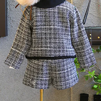 Humor Bear Dívčí Oblečení Oblek Podzim Zima 2020 Student Svetr Dlouhý Rukáv Svetr+ Sukně Sady Dítě, Děti, Děti, Oblečení