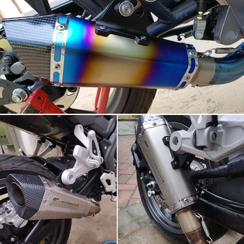 38-51mm Vstupní Univerzální motocykl výfuku tlumič výfuku Potrubí pro FZ1 MT07 R1 R6 R15 R3 ZX6R ZX10 Z900 1000 K6 K7 K8 NINJA 650