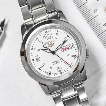 Seiko 5 automatické hodinky pánské hodinky top značky luxusní Sportovní pánské hodinky vodotěsné mechanické vojenské hodinky relogio masculinoSNK