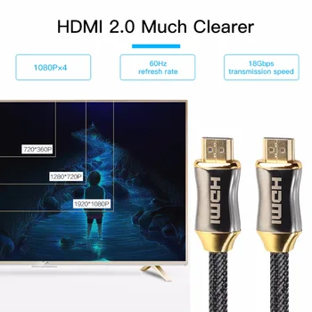 SOONHUA Kabel HDMI 4K Kabely HDMI 1m 1,5 m 2m 3m 5m 10m Pro HD LCD TV Notebook, Projektor, Počítač