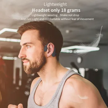 DYY-1 Lehké Ucho Kostní Vedení Sluchátka Bluetooth 5.0 Bezdrátové Ne In-Ear Headset IPX6 Vodotěsné Sportovní Sluchátka