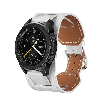 Originální Kožený řemínek Pro Samsung Galaxy hodinek 46mm 42mm Vintage Manžety Náramek pro Gear S3 popruh amazfit 2/3 Wristband20 22mm