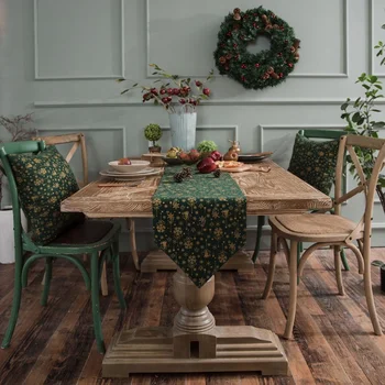 Vánoční dekorativní předměty jemné kvalitní žínka řemeslo Americké country jednoduché zeleného stolu vlajky vánoční dekorace pro