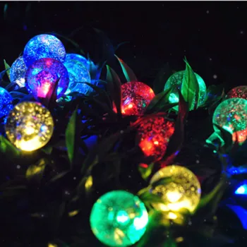 JSEX RGB LED Bublina Míč String Osvětlení Dovolenou Osvětlení Vodotěsné Víla Světla Vánoční Strom Obchod Garland Domácí Dekoraci