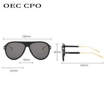 OEC CPO Klasické Pilotní sluneční Brýle Muži Řidičské Brýle Hnědá Šedá Jasné Čočky, sluneční Brýle Muž Vintage Značky sluneční Brýle, Ženy очки UV