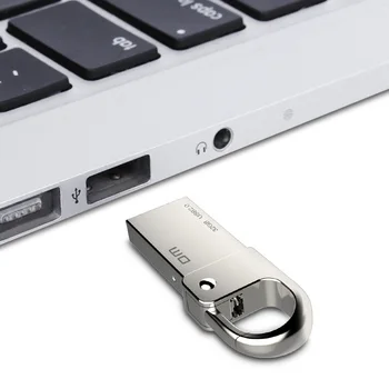 DM PD027 32GB USB Flash Disk Metal 16GB flash Disk Kroužek na Klíče Vodotěsný 8GB USB Pendrive Flash Disk Metal