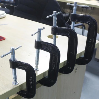 Užitečné ve tvaru G Dřevozpracující Clamp Upínací Zařízení, Nastavitelný DIY Tesařské Gadgets Heavy Duty G Svorka Domů Nástroje