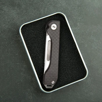 Uhlíkové Vlákno Otevřít Box Nůž s Cut Lano, Nůž Mini Venkovní Multifunkční Skládací Skalpel Nůž