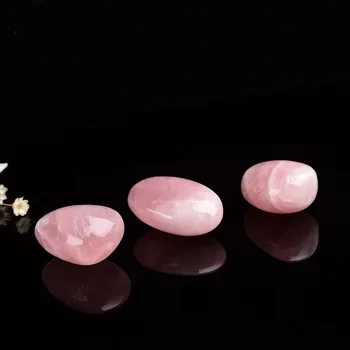 30g/pc Přírodní Rose Quartz, Růžová Crystal Rock Léčení Reiki Čakry Štěrk, Kámen, Minerály vzorové Dekorace Kolekce