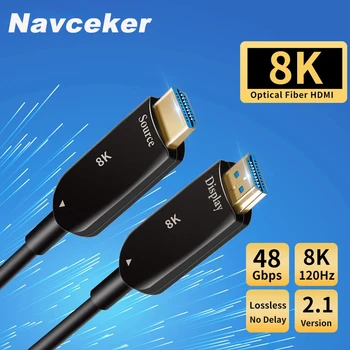 2020 Navceker 8K HDMI 2.1 Optické Vlákno Kabel pro 4K@60Hz HDMI Kabel 2.1 48Gbps 2.1 HDMI Kabel 5M 10M UHD HDMI 2.1 8K Pro Monitor