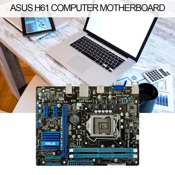 Pro ASUS GA-H61M-S1 Desktop základní Deska H61 Zásuvka Původní i3 DDR3 BIOS Používá 16G LGA 1155 základní Deska i7 H61M-DS1 i5 A7J8