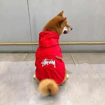 Moda ropa perro mascota lluvia abrigo al aire libre con capucha nepropustné mascota perro cachorro chaqueta