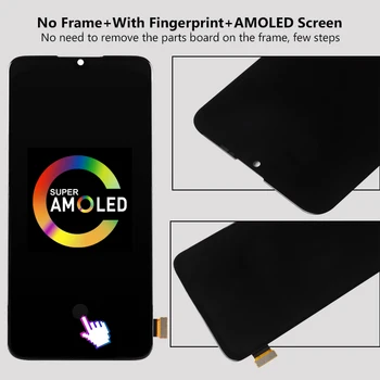 AMOLED Displej Pro Xiaomi Mi 9 Lite LCD Displej Dotykový Displej S Rámem A Otisky prstů Náhradu Za Xiaomi Mi 9 Lite LCD Displej