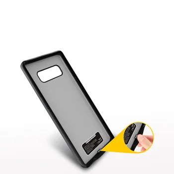 KQJYS Externí Napájení Banky Nabíječka Baterií pouzdra Pro Samsung Galaxy Note 8 5500mAh Záložní Nabíjecí Kryt Pro Note 8 Baterie Případě