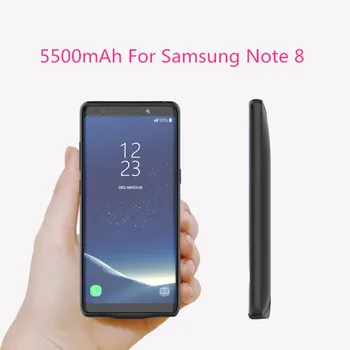 KQJYS Externí Napájení Banky Nabíječka Baterií pouzdra Pro Samsung Galaxy Note 8 5500mAh Záložní Nabíjecí Kryt Pro Note 8 Baterie Případě
