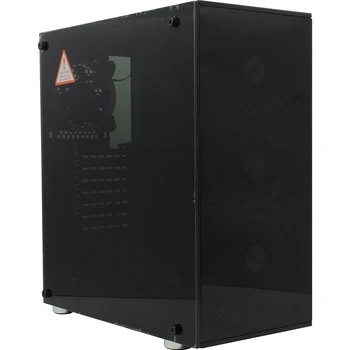 HiPER SR-3RGB herní případě černé (ATX, tvrzené sklo, RGB ventilátor 4x120 mm, 1xUSB, HD Audio)