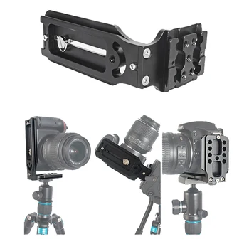 Selens L-Držák Kamery Rukojeť Pro Sony A7M3 A7R4 Pro Nikon Z6 Z7 CamFi Univerzální Výsuvný Hliníkový Slitiny L Typ Fotoaparátu Klece Plošiny